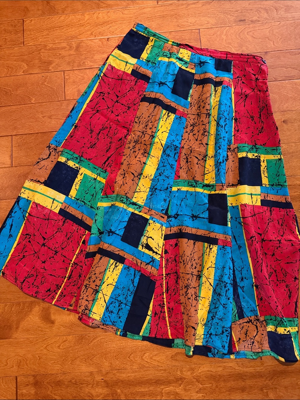 Colorblock Multi-Color Women's A-Line Skirt
